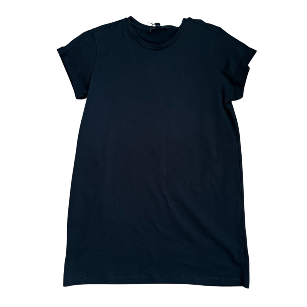 Allsaints Organic Cotton Anna Black T-Shirt Mini Dress Sz: M - Picture 4 of 8